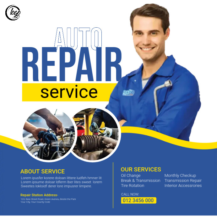Auto Repair Template PosterMyWall
