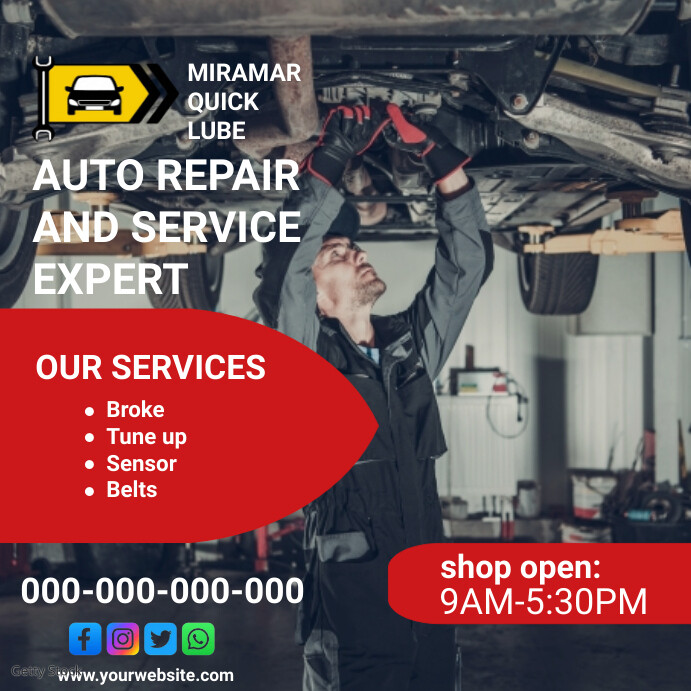 Auto Repair Template PosterMyWall