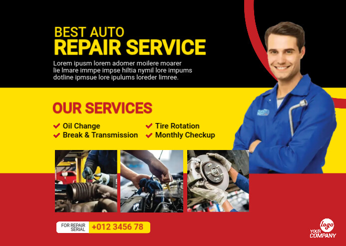 Auto Repair Template PosterMyWall