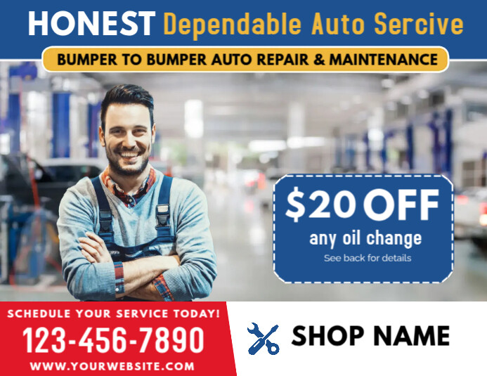 Auto Service Template Flyer (US Letter)