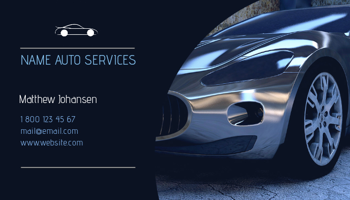 Auto Services Business Card template