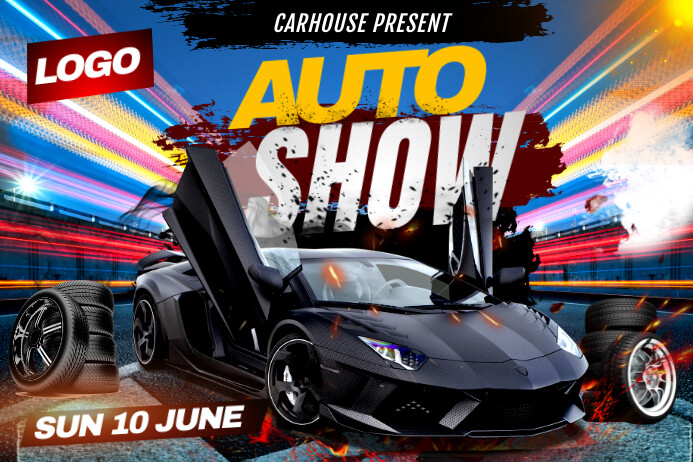 Auto Show Banner Template | PosterMyWall