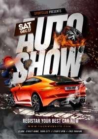 auto show A4 template