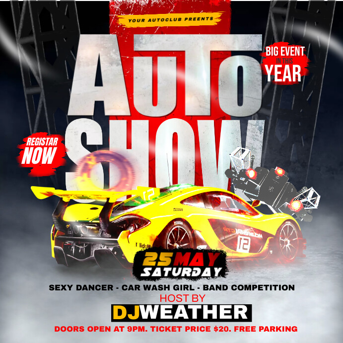 auto show Template | PosterMyWall