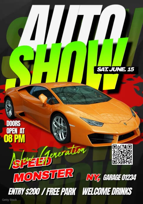 Auto Show A4 template