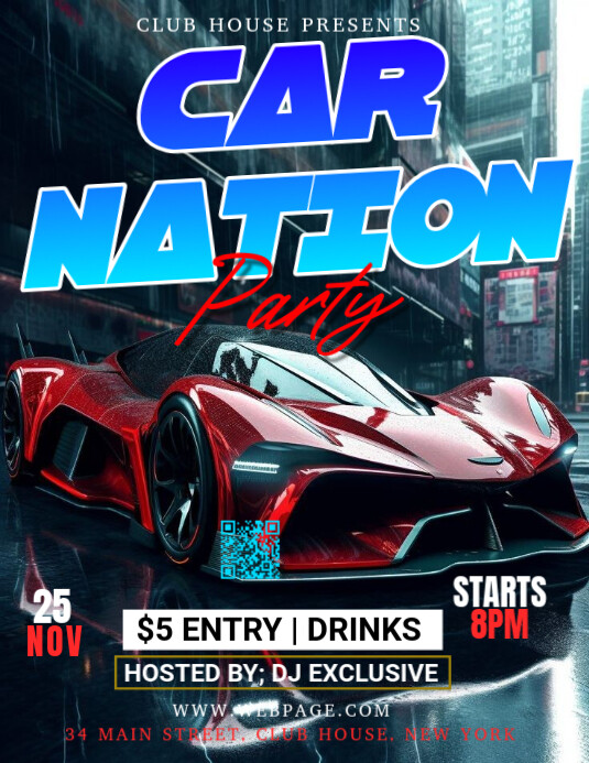 Auto show Flyer (US Letter) template