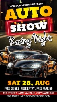 Auto Show รีลบน Instagram template