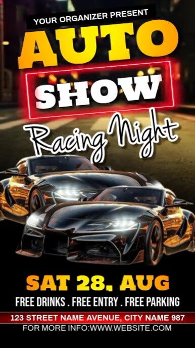 Auto Show Reel do Instagram template