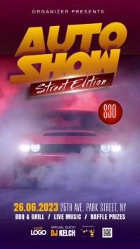 auto show Instagram Story template