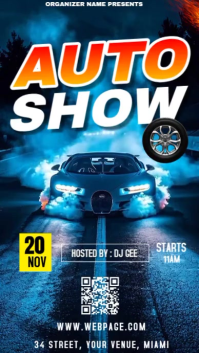 auto show Digital Display (9:16) template