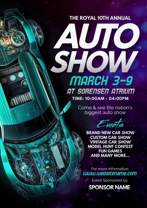 Auto Show Flyer Template | PosterMyWall