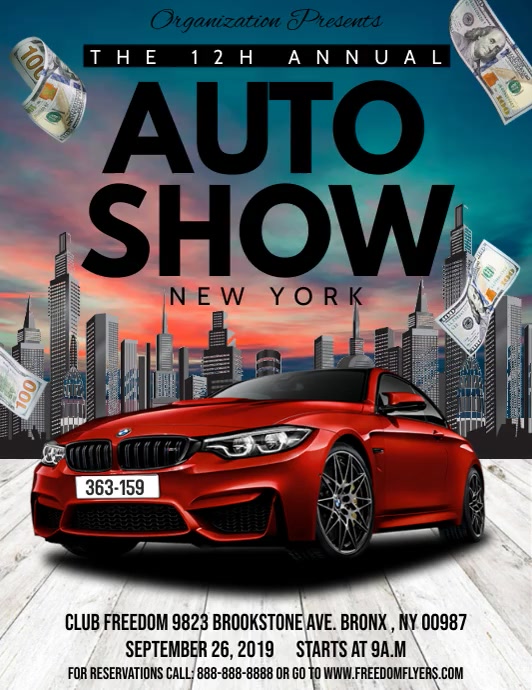Auto Show Flyer Video Vorlage Postermywall