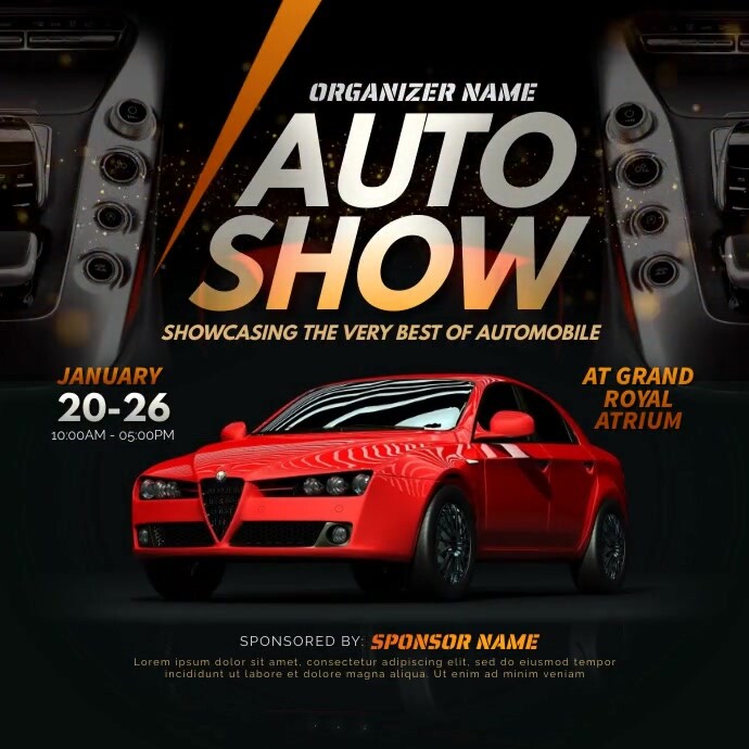 Auto Show Instagram Post Template | PosterMyWall