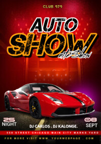 auto show night A5 template