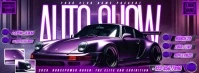 Auto Show Night Flyer Cover na Larawan ng Facebook template
