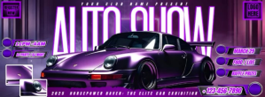 Auto Show Night Flyer Copertina Facebook template
