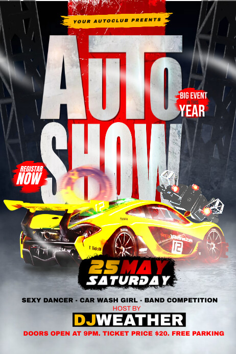 auto show party Template | PosterMyWall