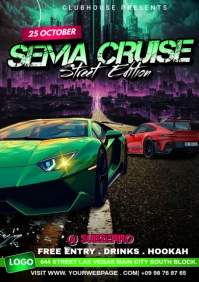 auto show posters A5 template