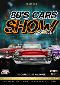 auto show posters A5 template