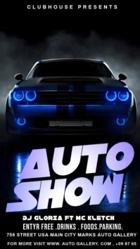 auto show posters Instagram Story template