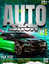 Auto Show Video Flyer (US Letter) template
