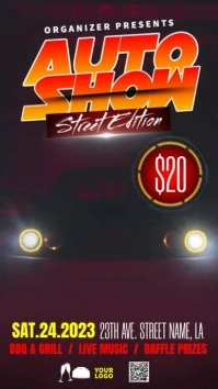 Auto Show Video Instagram Story template