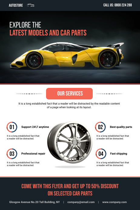 Auto Store Dealership Poster Template | PosterMyWall