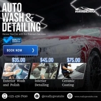 Auto Wash Detailing Ads Carré (1:1) template