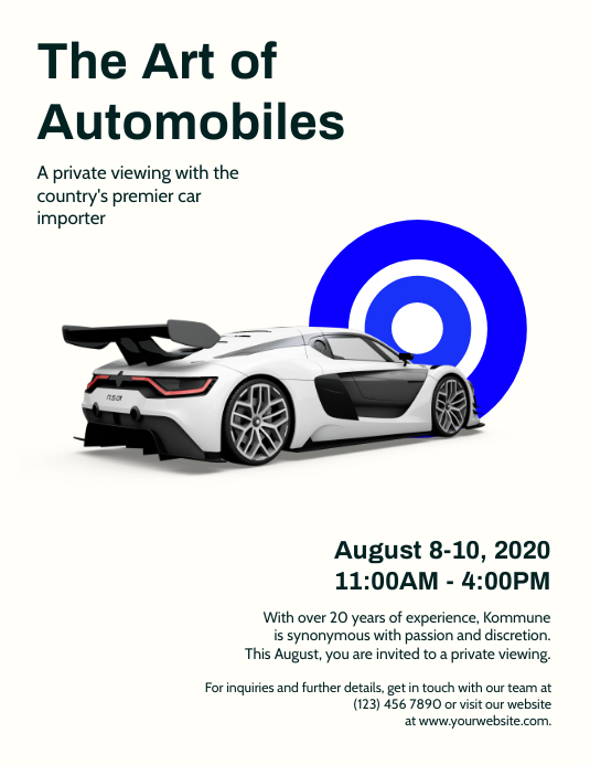 Automobile Business Flyer Template | PosterMyWall