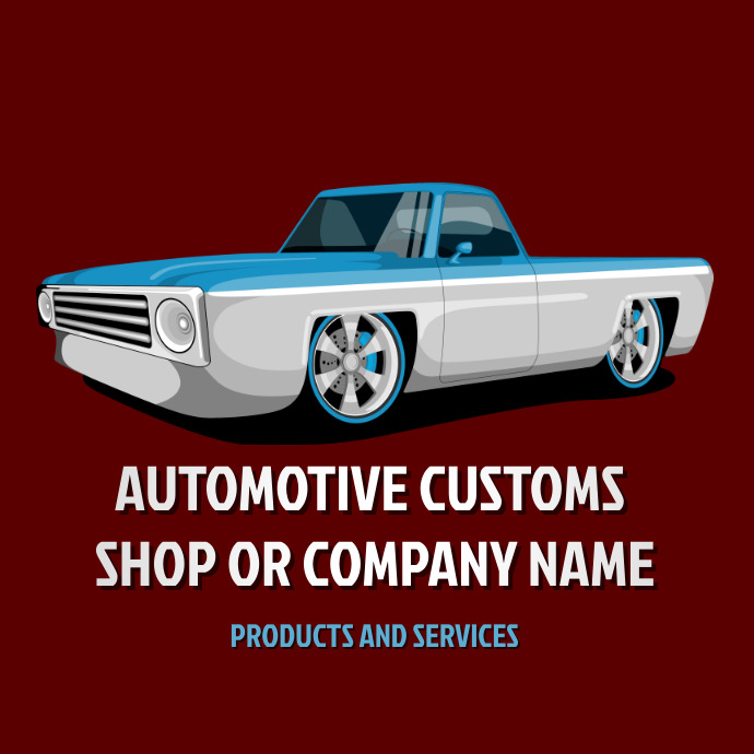 Automotive Customs Shop or Business Logo Template PosterMyWall