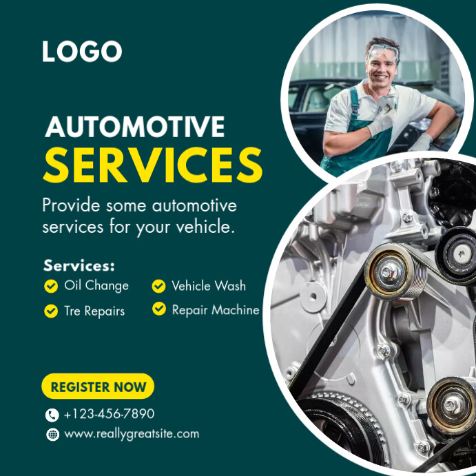 AUTOMOTIVE SERVICE TEMPLATE | PosterMyWall