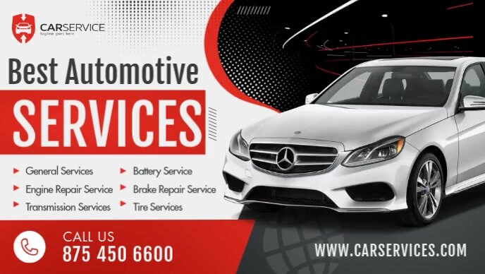 Automotive Services Facebook Cover Video Template | PosterMyWall