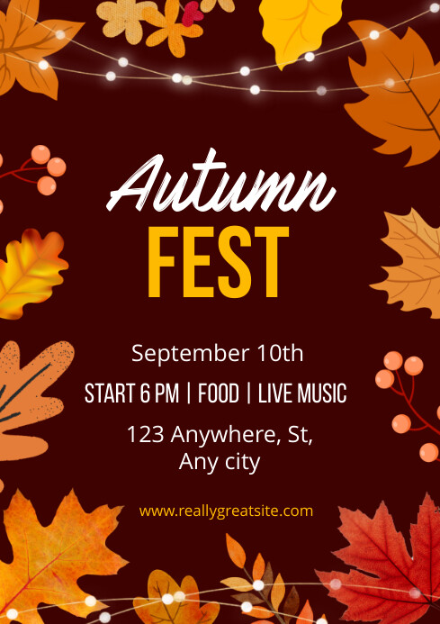 Autumn! A1 template