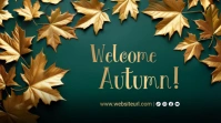 Autumn, fall first day,event,Thanksgiving Prezentacja (16:9) template