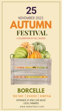 Autumn, autumn festival,event,Thanksgiving Instagram Story template
