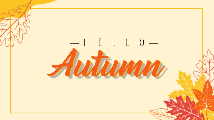 autumn, fall, thanksgiving Præsentation (16:9) template