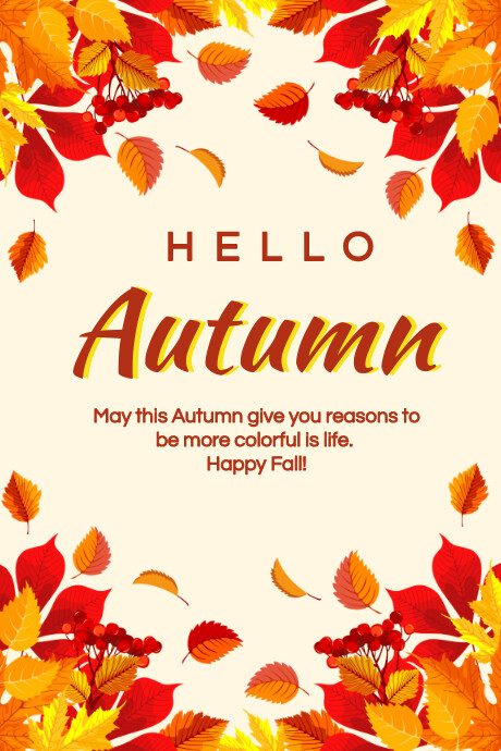 autumn, fall, thanksgiving Tumblr Graphic template