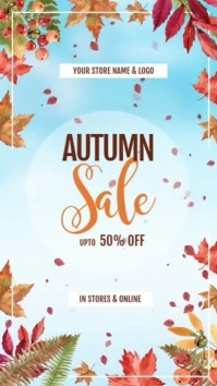 Autumn/Fall Sale Digital Display video ad template
