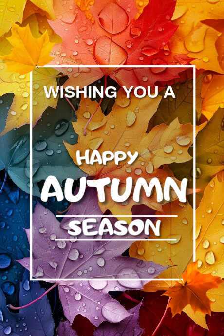 Autumn, hello autumn, autumn fall, autumn sea Tumblr Graphic template