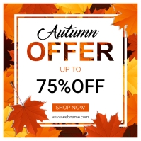 Hvid Autumn Sale Square Template