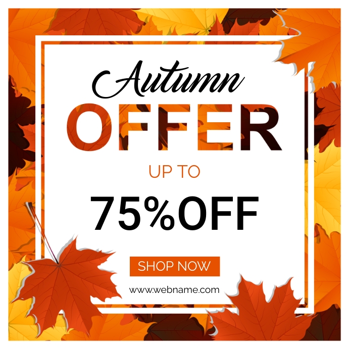 autumn ad template | PosterMyWall