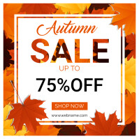 autumn ad template Квадрат (1 : 1)