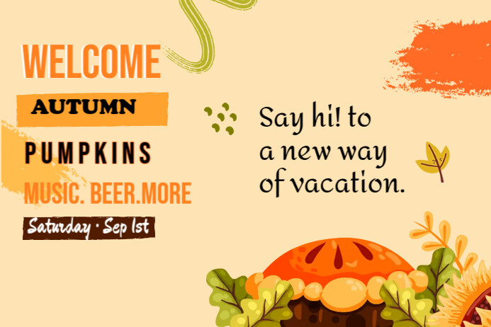 Fun Fall Ad Autumn Ads Template | PosterMyWall