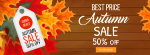autumn advert template Copertina Facebook