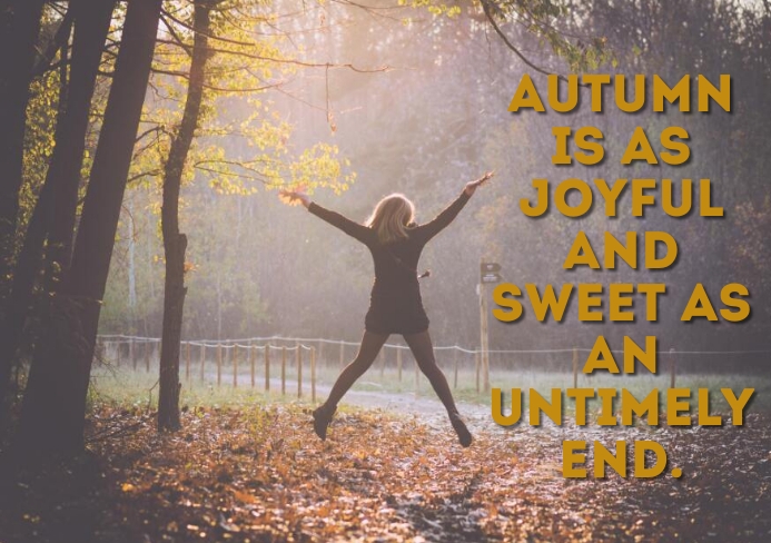 AUTUMN AND JOYFUL QUOTE TEMPLATE A5