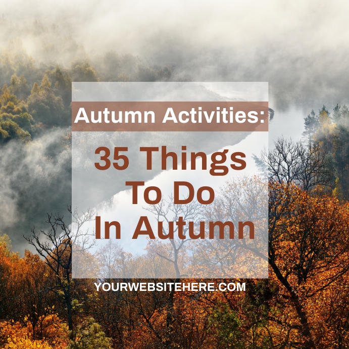 Fall Themed Posts Autumn Blog Post Template | PosterMyWall