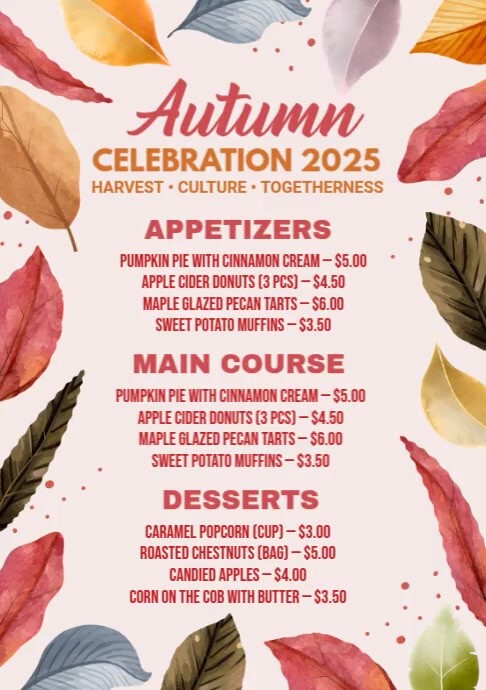 Autumn Celebration Event Invitation Design Template | PosterMyWall
