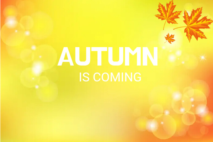 Fall Text Ad Copy of Autumn Coming Ads | PosterMyWall
