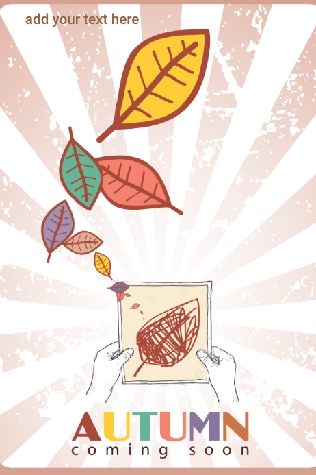 Autumn coming soon poster template | PosterMyWall
