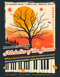 Autumn Concert Flyer Ulotka (US Letter) template